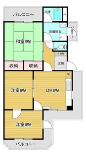 松代レジデンスII【2階】の間取り