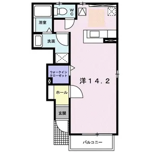 バーミィ アウル【1階】の間取り