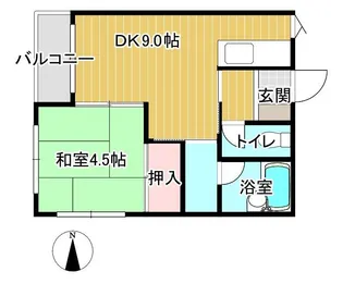 セゾンドジュネス【1階】の間取り