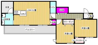 エストフォート上本郷【4階】の間取り