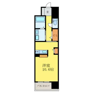 グランクリュ佐古ウエスト【3階】の間取り