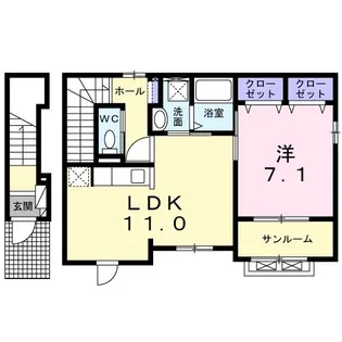 セイバリー I【2階】の間取り