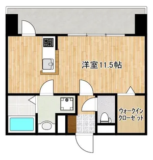 クロノス39京町本丁【9階】の間取り