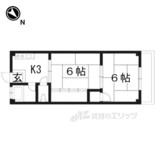 下津ハイツ【2階】の間取り