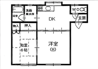 レッズハイツ【1階】の間取り