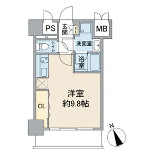 スカイコート松原【7階】の間取り