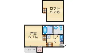 stage志賀本通【1階】の間取り