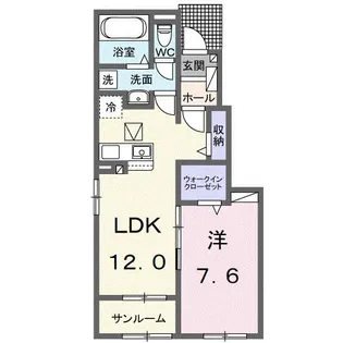 茨城県古河市新久田【アパート】の間取り