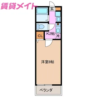 ジュネス久居【1階】の間取り