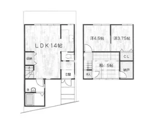 京都府京都市伏見区桃山最上町【一戸建】の間取り