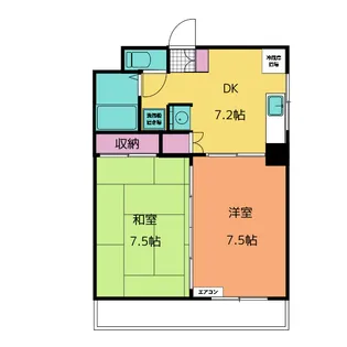 メゾンブランシュ2号館【3階】の間取り