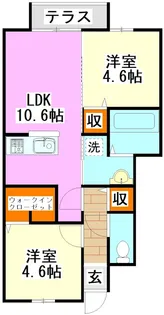 D-roomBlue【1階】の間取り