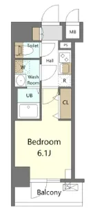 S-RESIDENCE横濱吉野町burgeon【9階】の間取り