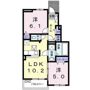 プリムラ【1階】の間取り