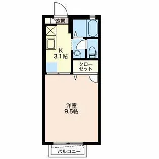 グランドール池田III【2階】の間取り
