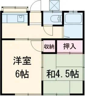榎本アパート【1階】の間取り