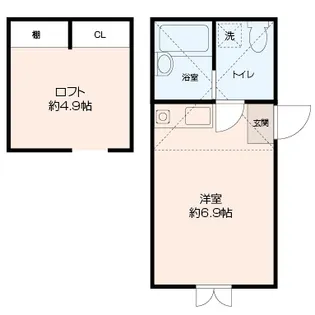 プリマ六番館【1階】の間取り