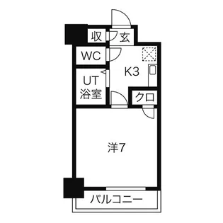愛知県名古屋市中村区太閤4【マンション】の間取り