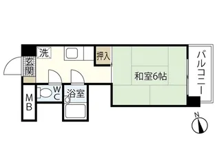 ピアーチェ住吉【6階】の間取り