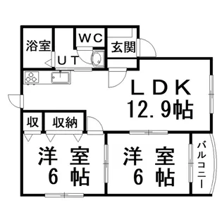 BAY CITY 21【2階】の間取り