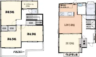 静岡県沼津市西椎路【一戸建】の間取り