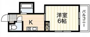 ヴィラ千田【4階】の間取り