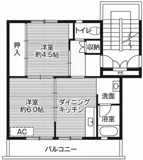 ビレッジハウスすさみ2号棟【5階】の間取り