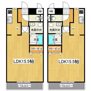 アンバーヴィレッジ【2階】の間取り