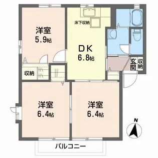 ルミナスC【2階】の間取り