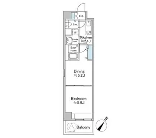ソナーレ横浜【4階】の間取り