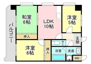 ニューエバーグリーン小倉【7階】の間取り