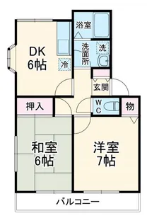 コーポキヨス【2階】の間取り
