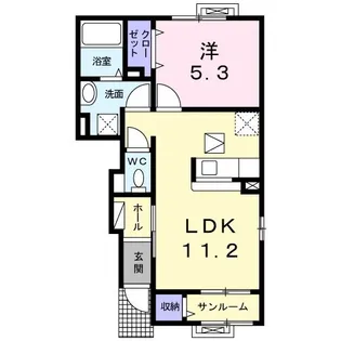 パルテール【1階】の間取り