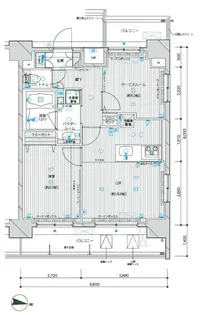 メインステージ王子II【9階】の間取り