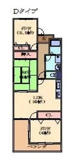サバービア自由ヶ丘【2階】の間取り