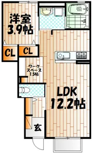 アリエッタ赤坂【1階】の間取り