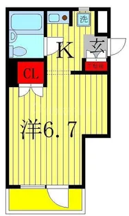 ジュネパレス松戸第51【1階】の間取り