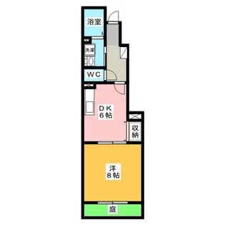クラージュ A棟【1階】の間取り