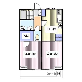 ペット可!シティグランツM12【1階】の間取り