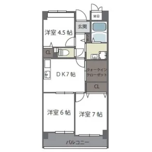 3SDKの間取り画像