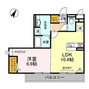 グランシャリオ3【2階】の間取り