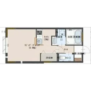 エルメゾン アイン【1階】の間取り