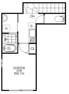 東京都小金井市梶野町2【アパート】の間取り