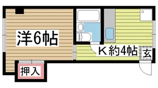 1Kの間取り画像