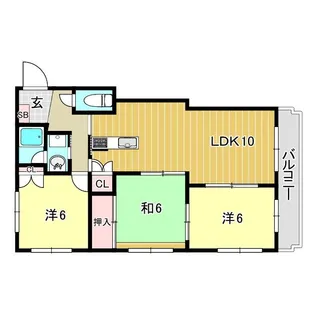 兵庫県西宮市松山町【マンション】の間取り