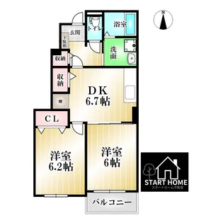 徳島県板野郡上板町佐藤塚字中【アパート】の間取り