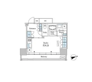 東京都港区芝浦4【マンション】の間取り