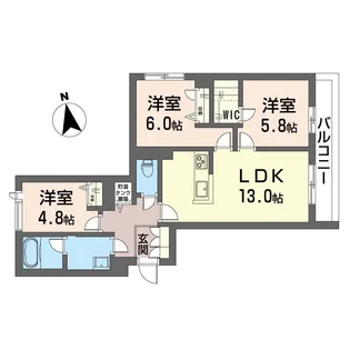 カルム【2階】の間取り