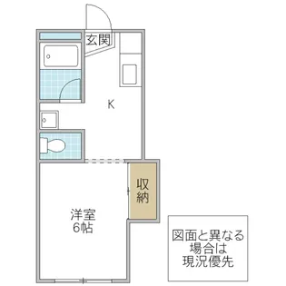 堀口コーポ【1階】の間取り