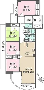 ライオンズスクエア小石川後楽園【6階】の間取り